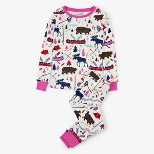 Little Blue House Pretty Sketch Country Pajama Set